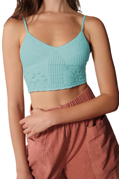 Seamless Jacquard Bralette