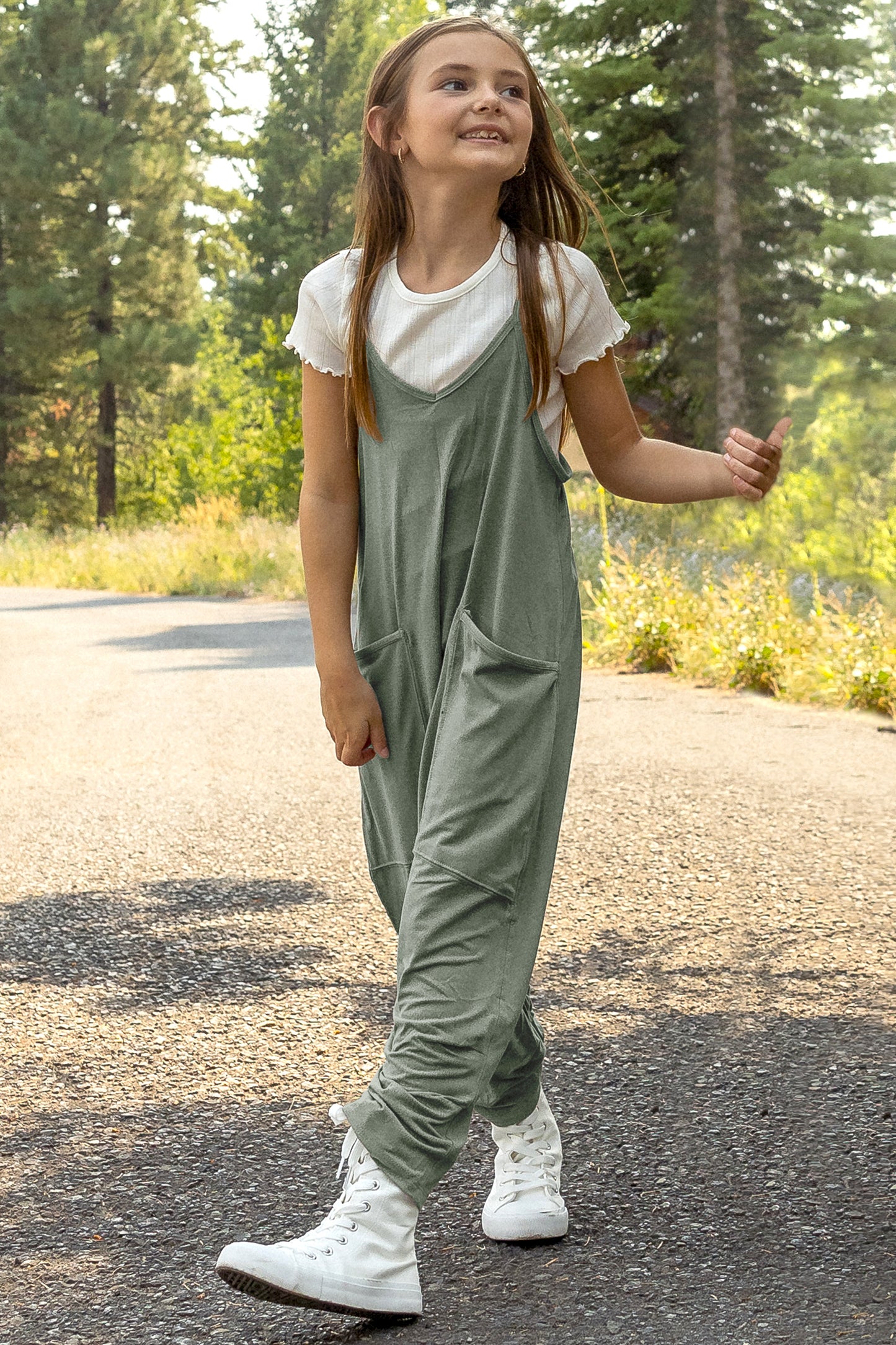 Girls' Yoga Onesie Birch image 4