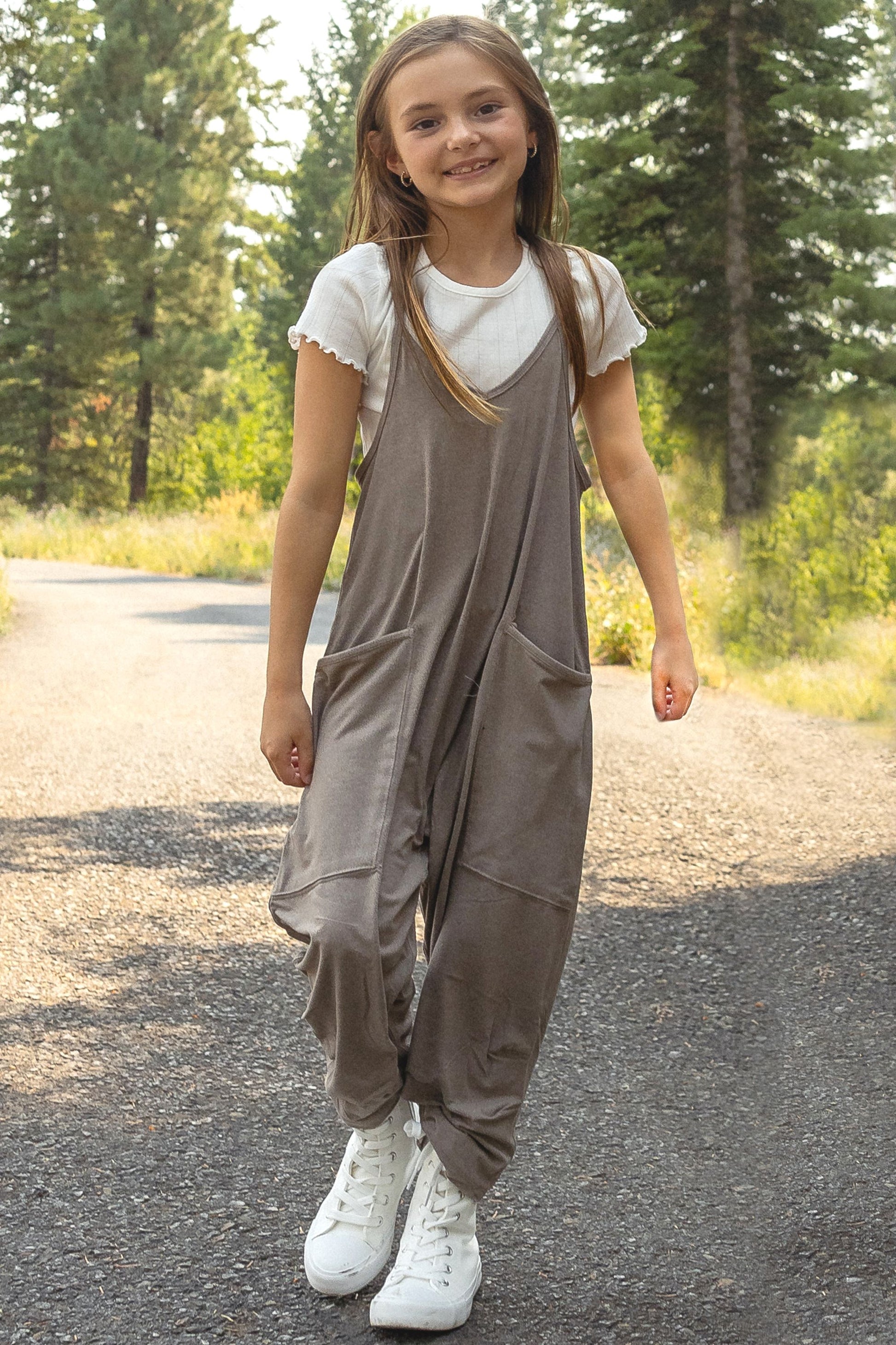Girls' Yoga Onesie Birch image 0
