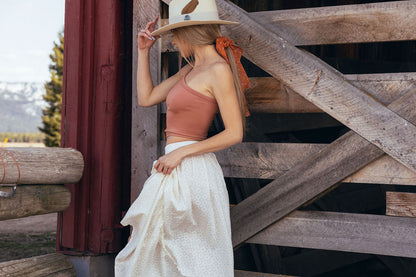 One Shoulder Top Cognac image 1