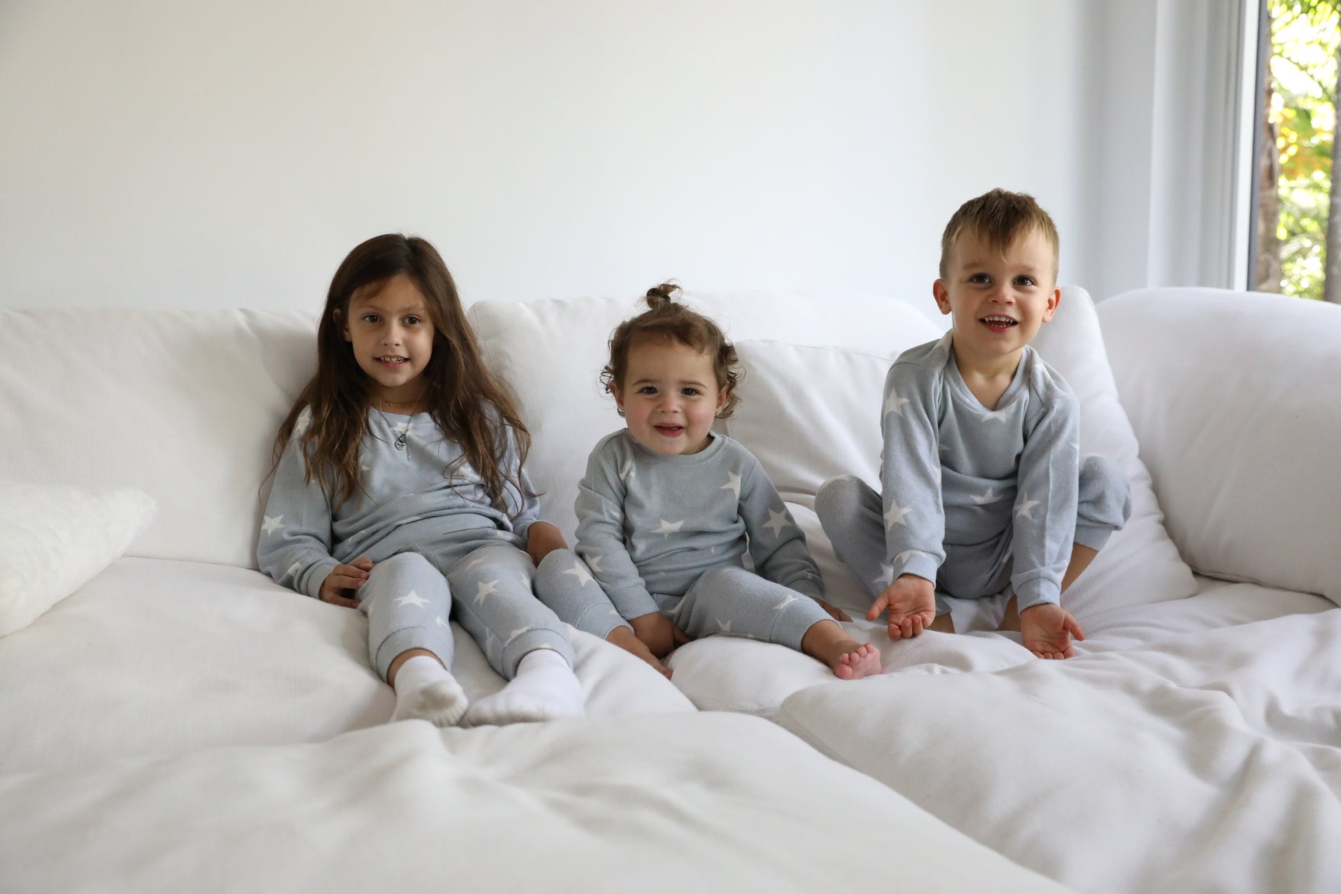 Kid's Heather Grey Star Lounge Set image 0