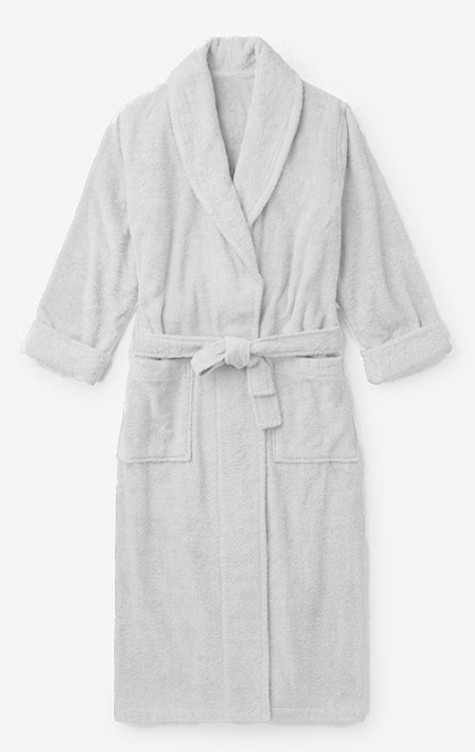 Women's Solid Color Robe Light Grey image 0