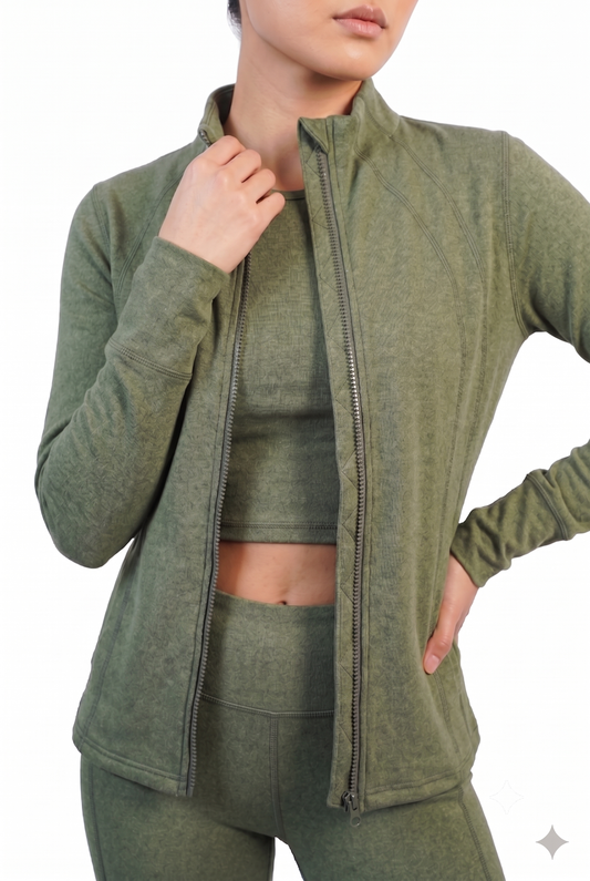 Brushed Heathered Jacket