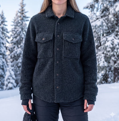 Women's Sherpa Button Up Jacket