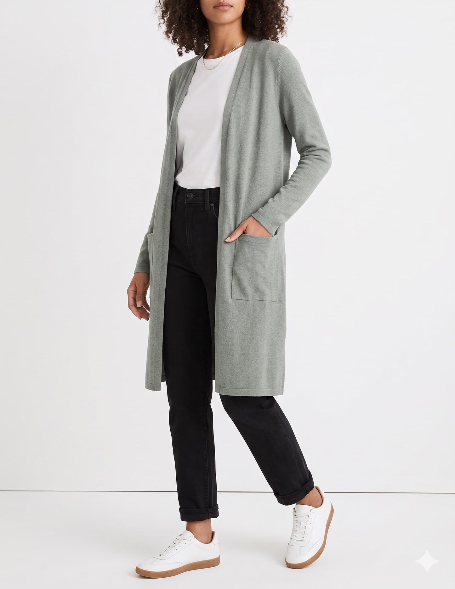 Women's Lounge Long Pocket Cardigan