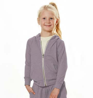 Girls' Yoga Zip-up Hoodie