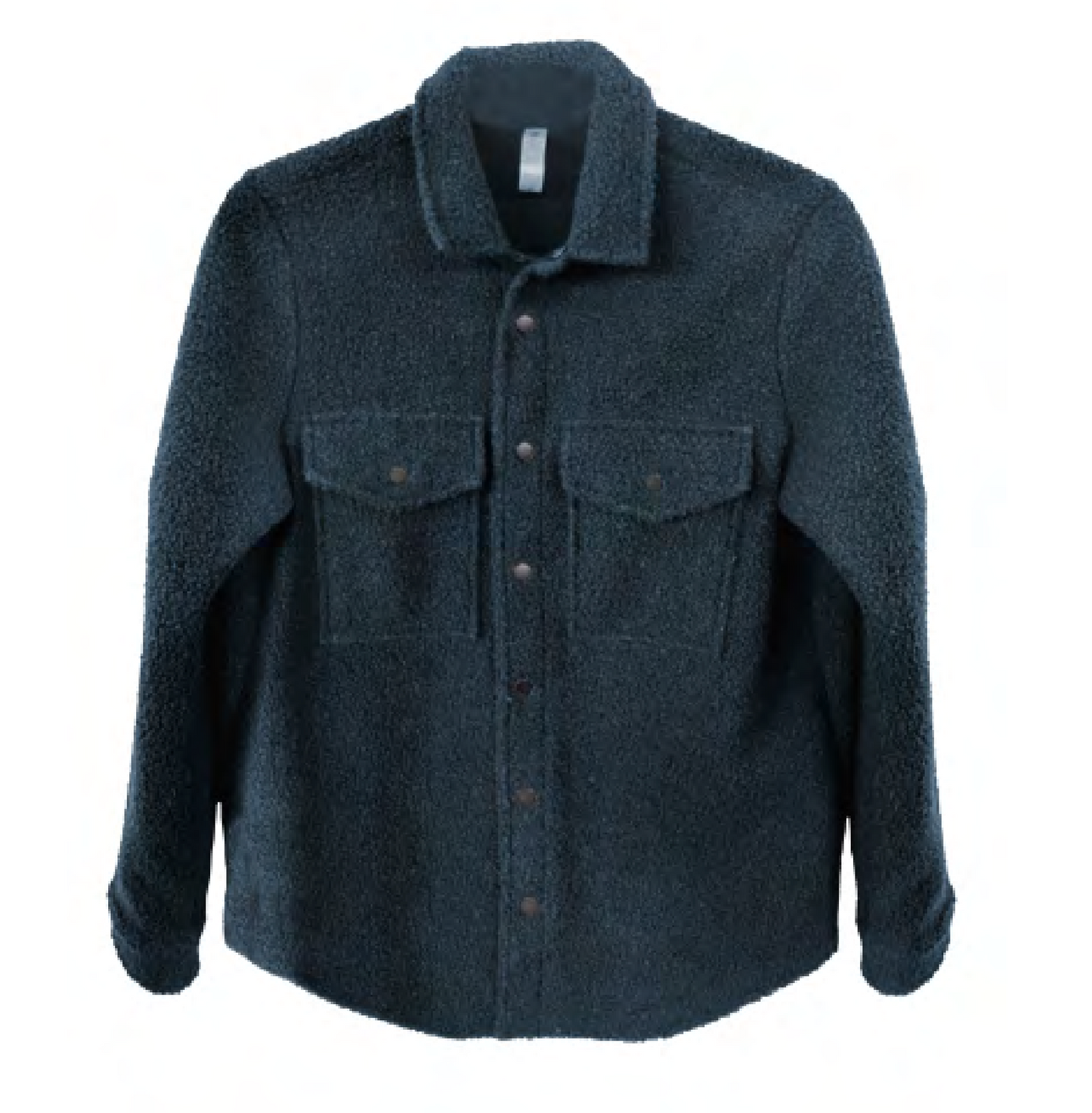 Girls' Sherpa Button Up Crop Jacket