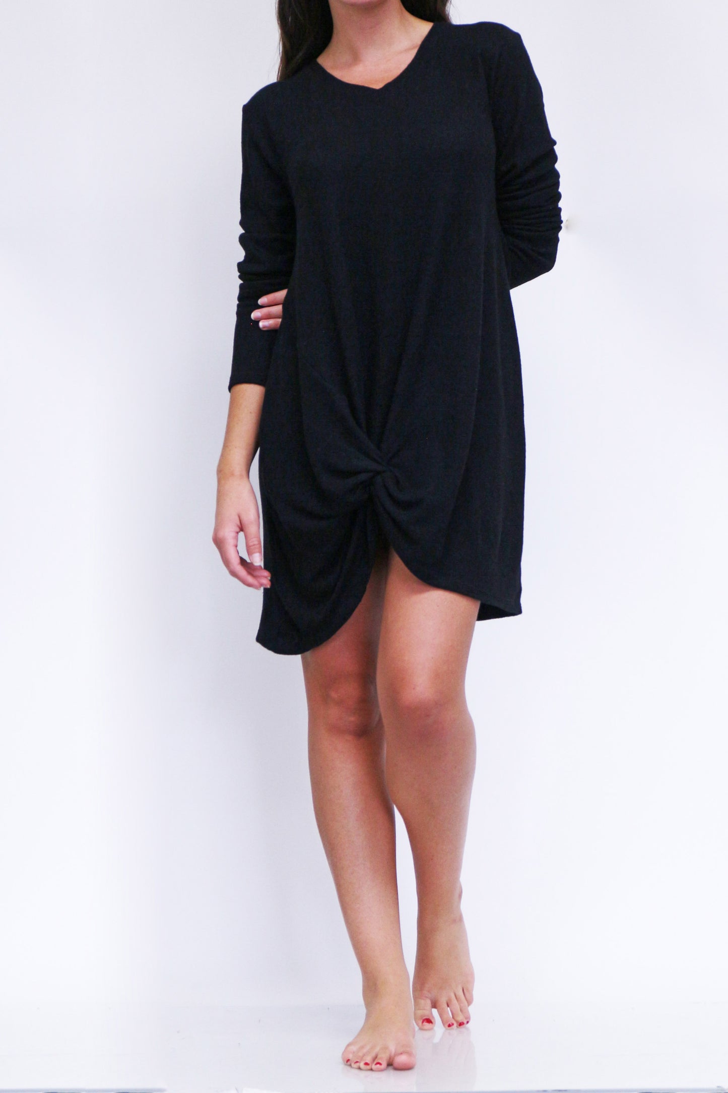 Twist Front Sweater Dress image 2
