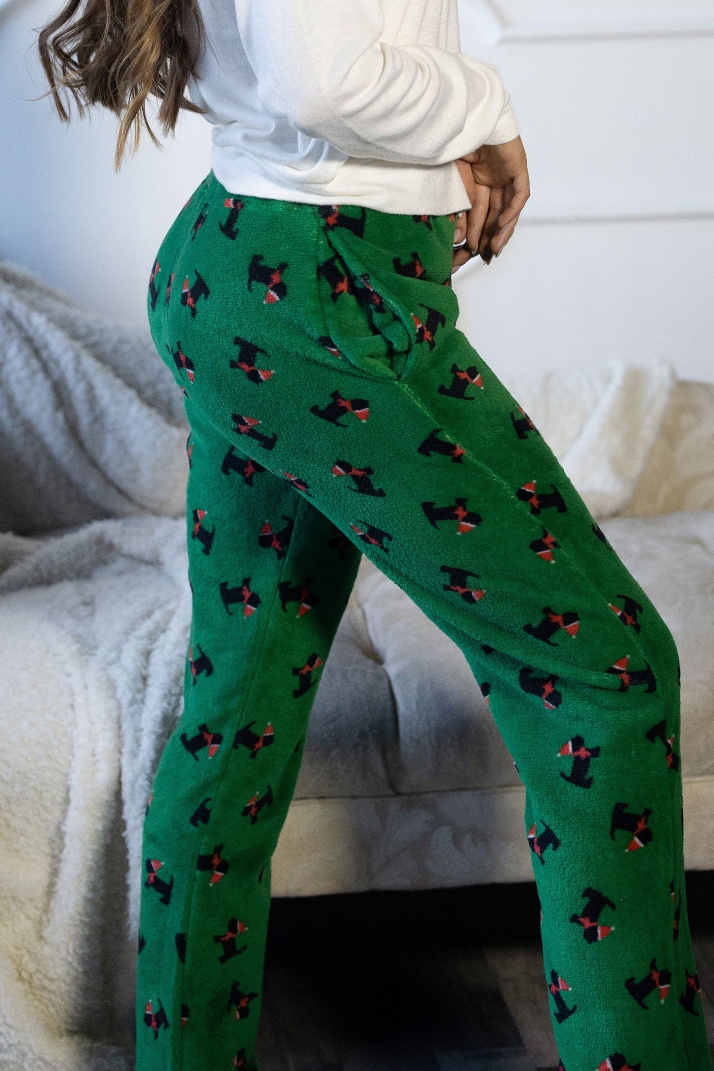 Women's Pajamas Beige Tartan image 3